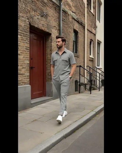 steel-grey-safari-suit-for-mens