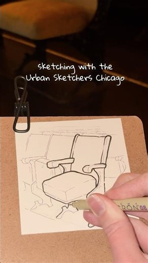 Drawing a seat in the Auditorium Theatre!
