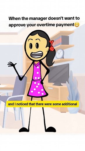 When the manager doesn't want to approve your overtime payment. (Audio source tiktok account @Vxo13) #animation #funnyvideo #comedy #reels #relatable #corporatelife #corporateamerica #overtime #Payment #worklife | Relatable Animation