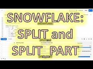 Snowflake SPLIT and SPLIT_PART.