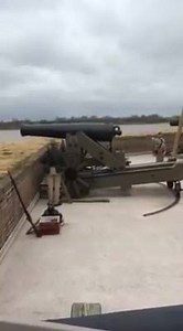 It's always a great day to fire the 32 pounder at Old Fort Jackson! Stay tuned to the end to hear some off-camera commentary from our Gunner, Coastal Heritage Society Historical Interpreter Kasey Johnson. (We told him we edited it out...) #BOOM #Savannah #Excellent | Old Fort Jackson