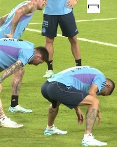 2.2M views · 252K reactions | Lionel Messi looks relaxed in first Argentina World Cup training session  | GOAL | Facebook