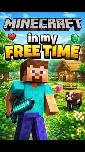 Mincraft In My Free Time ⌚#minecraft #mincraftgaming