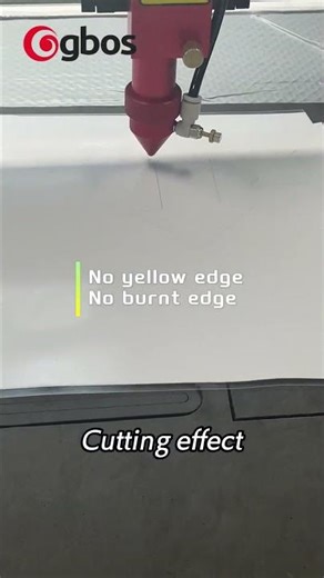 GBOS Laser Cutter — Cutting for White Fabric, No Yellowing, No Burned Edges#gbos #lasercutting