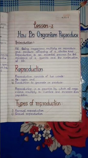How Do Organisms Reproduce Class 10th Bank Of Biology #notes #biology #organismal #current biology