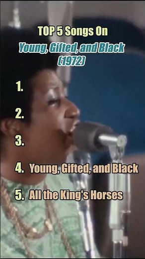 Top 5 songs on Young, Gifted and Black (1972) by Aretha Franklin