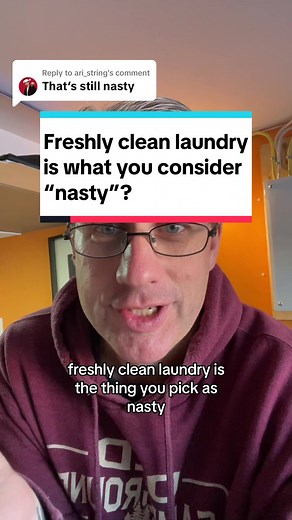 Replying to @ari_string My wife’s completely clean laundry is what put you over the edge? Of all the things on Tik Tok? This is the thing? Modern washing machines, soaps, and modern fabrics get clean. #laundry #notnasty #justhousework #reusableclothmenstrualpads