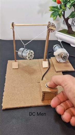 Pulley Lifting _ Dc Motor | #dcmotor #tech #dcmotorproject