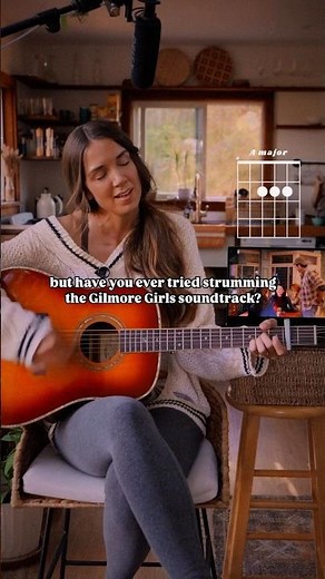 how to play “Gilmore Girls” (la la la) on guitar ☕️🍂