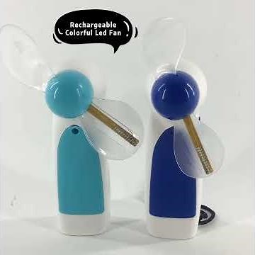 Customized Slogan Text Flashing Mini Handheld LED Message Fan