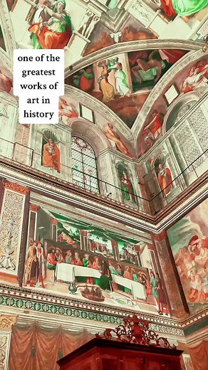 Michelangelo's THE SISTINE CHAPEL 💛 The Sistine Chapel ceiling, a series of frescoes painted by Italian Renaissance artist Michelangelo, stands as one of the greatest works of art in world history. Painted between 1508 and 1512 in a papal chapel of the Vatican Palace in Rome, the frescoes depict scenes drawn from the Bible's Old Testament. #sistinechapel #vatican #italy #europe #catholic #chapel #travel #filipino #marcoantoniopanganiban #marcotravelstheworld #marcotravelstoeurope