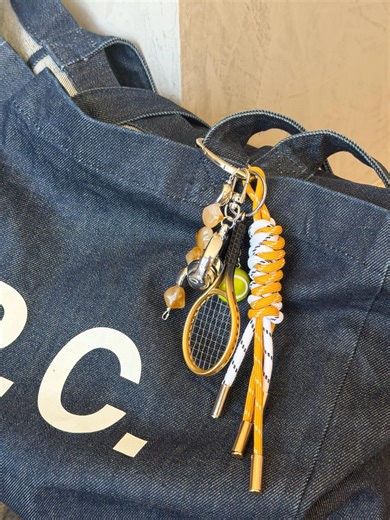 Handmade Tennis Racket Charm Keychain, Sporty Beaded Purse Accessory, Tennis Lover Gift - Etsy