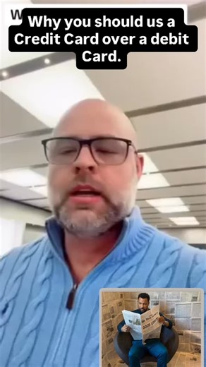 Dwayne Reid on Instagram: "Why you should use a credit card over a debit card. #credit #creditrepair #badcredit #businesscredit"