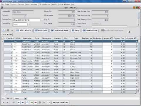 11. Inventory Count - Cycle Count