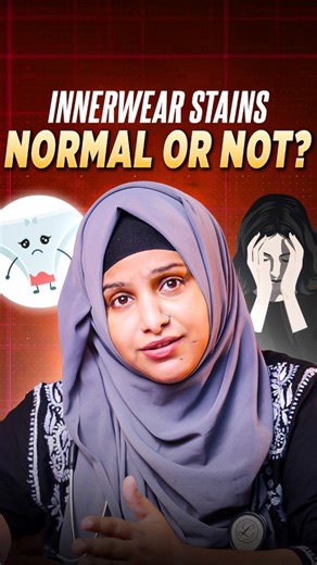Dr. Sadaf Nehal | Gynecologist & Female Health Expert on Instagram: "Noticed stains on your underwear and worried it’s an infection? 🚫 Don’t panic — it’s often completely normal. ✨ The acidic pH in our intimate area and good bacteria like lactic acid can cause fabric discoloration over time. 🩸 When should you replace innerwear? ✔️ If the elastic is loose ✔️ Fabric is too thin or has holes ✔️ Smell, irritation or infection signs appear ✔️ More than 6–8 months old 👉 Listen to your body signals
