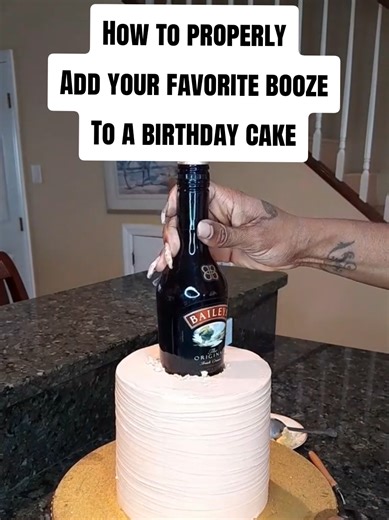 How to properly Add your favorite booze To a birthday cake. 🎂 Want your cakes to look and taste amazing? My Buttercream Frosting Recipe Book has all the tips and tricks you need! Perfect for bakers of all levels — from beginners to pros. 🔥 Get your copy now: Decadent Buttercream Recipes https://amzn.to/3NgRyOd Cake Mastery- Stack Like A Pro https://amzn.to/4qqDU9T ✨ Elevate your baking game today! #BakingTips #ButtercreamFrosting #CakeDecorating #sweetandmoistcakes #sweetandmoist