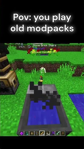 old modpacks be like #minecraft #mods #memes