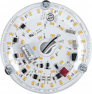 BeVisible N Glow ETL Listed 1 Pack 3.93'' Retrofit Light Kit for Ceiling Flush Ceiling Fan Light Replacement Panel PCB 18W 3000K 6000K 1900LM 120V Flicker-Free CRI90 Dimmable (Warm White 3000K)