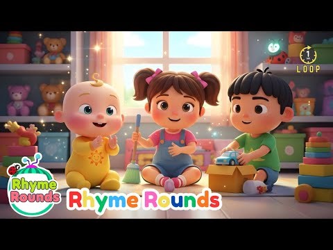 🧹 1 HOUR Loop Clean Up Song for Kids: Responsibility & Teamwork Rhyme!