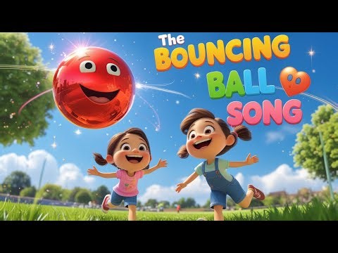 The Bouncing Ball Song for Kids ⚽ | Fun Nursery Rhyme | Boing Boing Ball Song | Kids Play & Learn