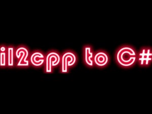 How To Restore C# From il2cpp | Free Tools 2024