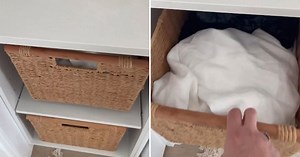 $28 Kmart product hack turns laundry baskets into sliding drawers