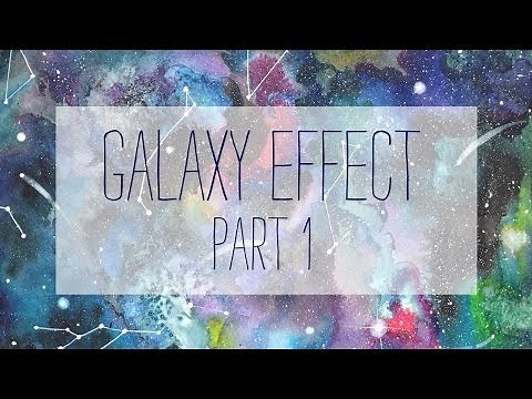 How to paint a galaxy - WATERCOLOR - part 1