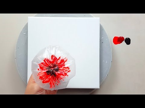 (928) How to paint poppy flowers | Easy painting ideas | Fluid Acrylic | Designer Gemma77
