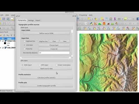 crear un perfil topográfico con qProf y QGIS