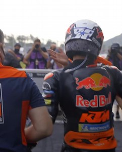 166K views · 10K reactions | Behind the scenes, anyone? Let’s throw it back to this time last week when Miguel Oliveira gave us our first victory of the season with his wet weather spectacle at the #IndonesianGP  Next up: Argentina in just 5 days time!  #KTM #ReadyToRace #MotoGP Red Bull Motorsports MOTOREX Powersports Michelin Motorsport Akrapovic Exhaust System | KTM Factory Racing | Facebook