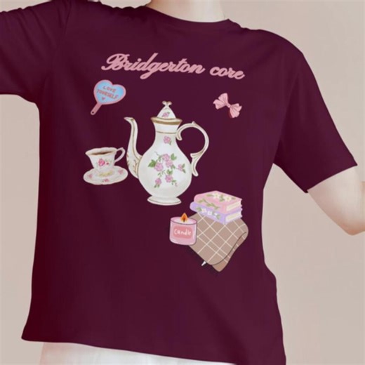 Bridgerton Core T-shirt | Regency Tea Party Graphic Tee - Etsy