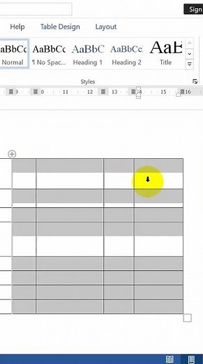 How to make columns equal in a Word table