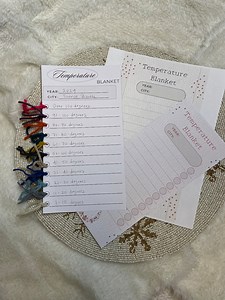 Printable Temperature Blanket Color Card, Crochet Temperature Blanket,temperature Blanket Palette, Color Card Temperature Blanket,crochet - Etsy UK