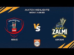 Match 47 - KCC vs ALZ | Highlights | FanCode ECS Sweden | 14 June 2023 | ECS23.462