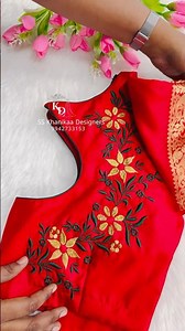 Simple new embroidery blouse designs