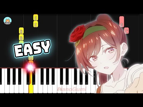 Rent-a-Girlfriend Season 4 OP - "Umitsuki" - EASY Piano Tutorial & Sheet Music