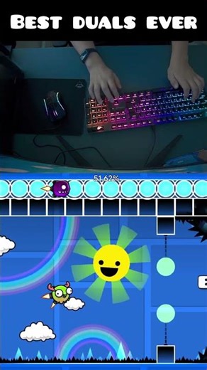 Best Dual Part Ever #geometrydash #funny #gdshorts #duals #feed