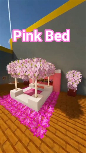 Minecraft Pink Bed! 🌸✨