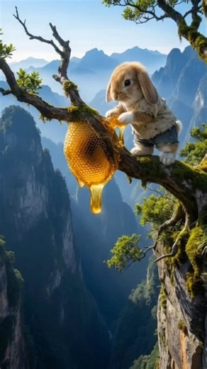 Brave Sister Bunny Saves Her Brother | Emotional Mountain Forest Story 🐰🌄 #trendingshorts