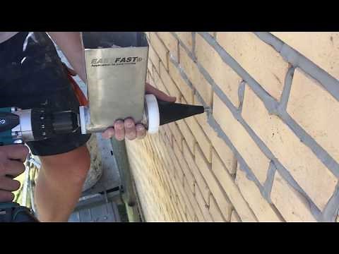 Joints de briques faciles avec EASYFAST® jointoyeuse, machine à joint