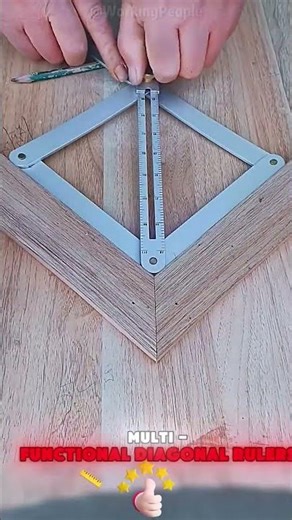 Multifunctional diagonal ruler tutorial 📐📏 #shorts