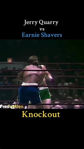 Jerry Quarry 202 lbs beat Earnie Shavers 210 lbs by TKO at 2:21 in round 1 of 12 Date: 1973-12-14 Location: Madison Square Garden, New York, New York, USA #boxing #fight #ko