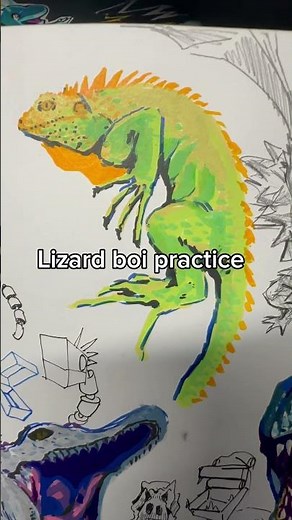 Learning how to draw lizards!