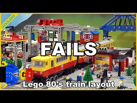 Lego train 80's layout the FAILS