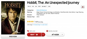 Free stream of the hit movie, The Hobbit: An Unexpected Journey