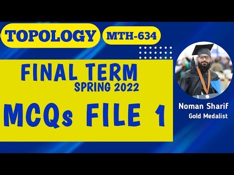 MTH634 Mcqs final spring 2022 | mth634