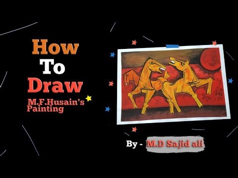 Powerful Horse Painting | Art with Deep Meaning🐴(M.F.HUSAIN)