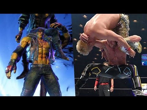 SF 6 Alex Omega Wing Buster VS Kenny Omega's One Winged Angel COMPARISON