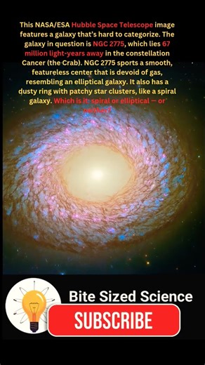 Hubble Discovers a Rulebreaking Galaxy | NGC 2775🌀#science #shorts