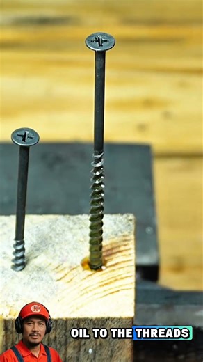 DIY Life Hack: Get STUCK Screws Moving With This One Trick (Lubrication trick) #diy #wood